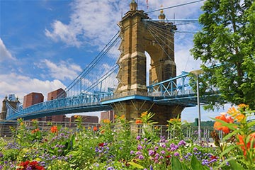 A view of a bridge in Ohio